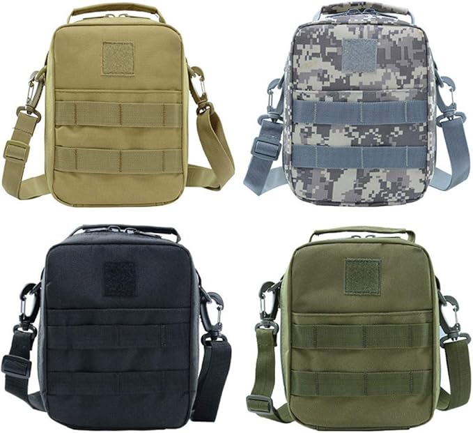 Outdoor Sports Airsoft Gear Molle Assault Combat Hiking Bag Accessory Camouflage Kit Pack Tactical Medical Pouch - Green