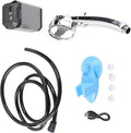 Irfora Portable Outdoor Shower USB Rechargeable Digital Display Camping Shower 5400mAh Battery Travel Kit for Hiking Traveling (Grey)