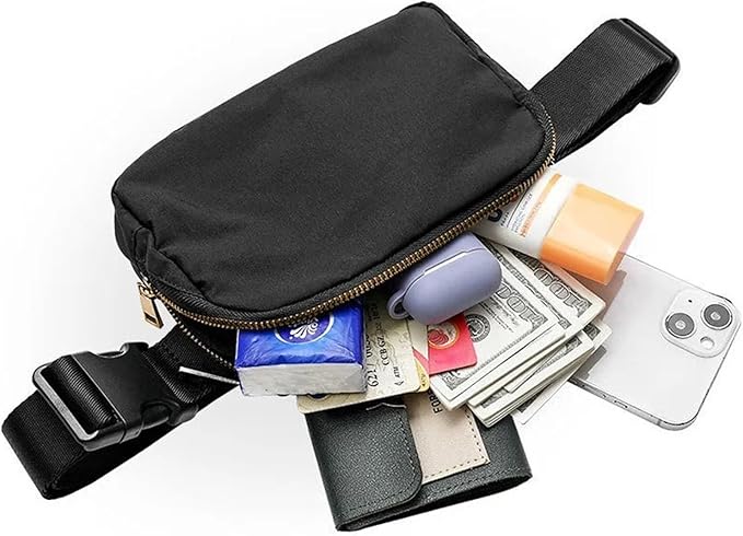 2025 Women Waist Bag Zipper Fanny Pack Chest Bag Outdoor Sports Crossbody Shoulder Bag Casual Travel Female Money Pouch(09)