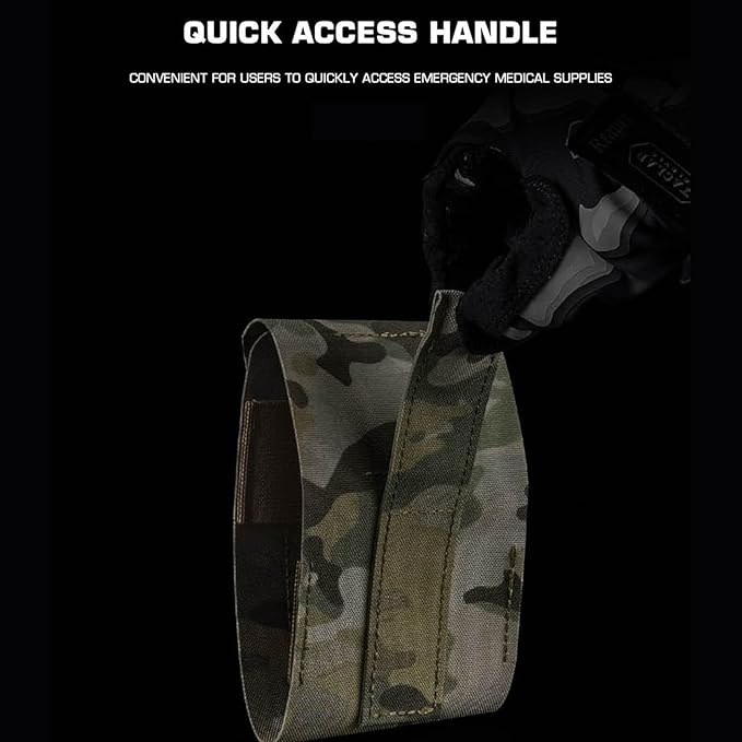 Compact Everyday Carry First Aid Pouch Tactical Pocket Organizer for Belt or Backpack Small Utility Storage Case