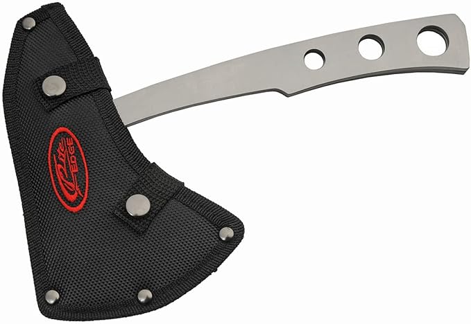 SZCO Supplies 9.5 Throwing Axes Set 2-Piece Stainless Steel Hatchets with Nylon Sheath for Outdoor Sports Axe Throwing Target Practice and Survival Tools