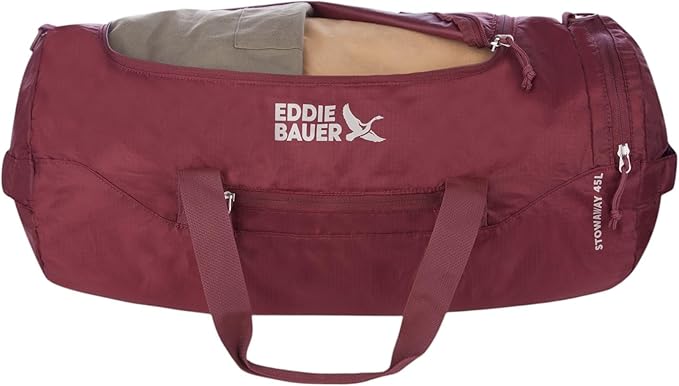 Eddie Bauer Stowaway Packable Duffel Bag | Travel | Foldable | Lightweight | Durable | Ripstop Polyester