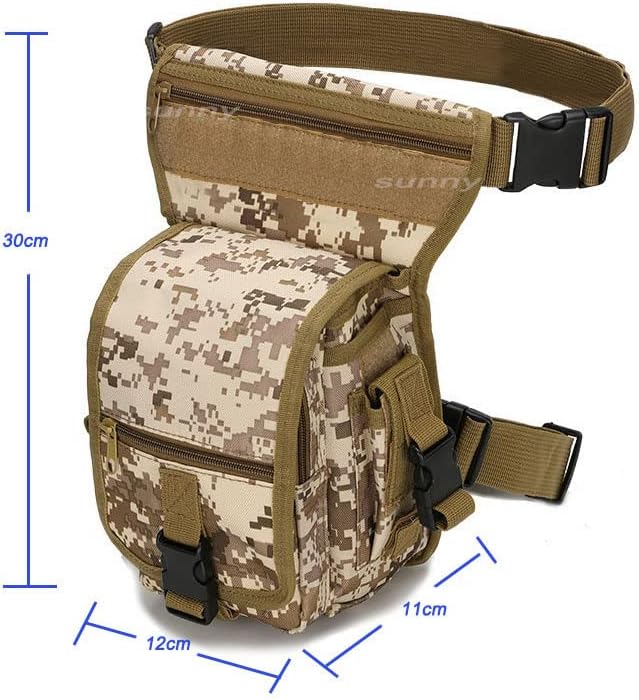 Tactical Camouflage Leg Versipack Bag Outdoor Sports Hiking Pouch