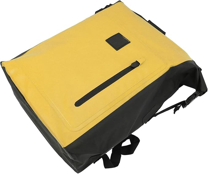 Backpack 25L Dry Bag for Outdoor Travel Hiking Camping PVC Tear Floating Dry Backpack with Roll Top Closure for Kayaking Swimming (Yellow)