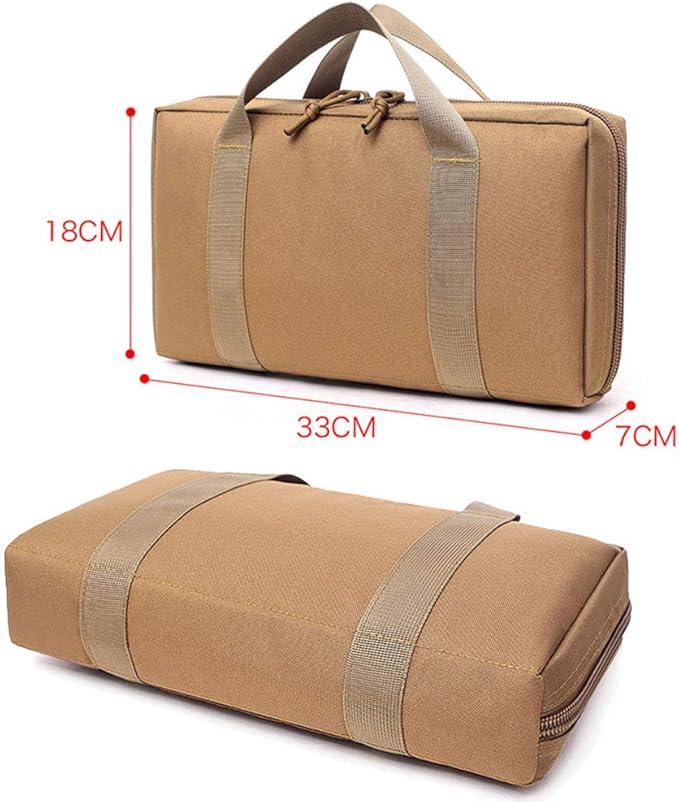 Outdoor Tactical Bag Assault Combat Kit Pack Tactical Clutch Bag Protective Pocket - Black