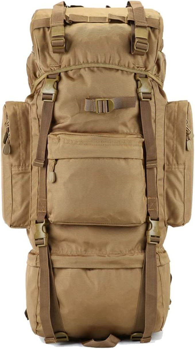 Backpacks - Sport Backpack 100L Outdoor Mountaineering Bag Men and Women Travel Bag Large Capacity Tactical Mountain Travel Rucksack (Color : A Size : 70L)