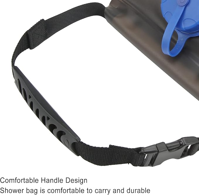 Camping Shower Bag with TPU Material Portable Food Grade TPU Drinking Water Storage Portable Bath Bag for Camping Travel Hiking 5L