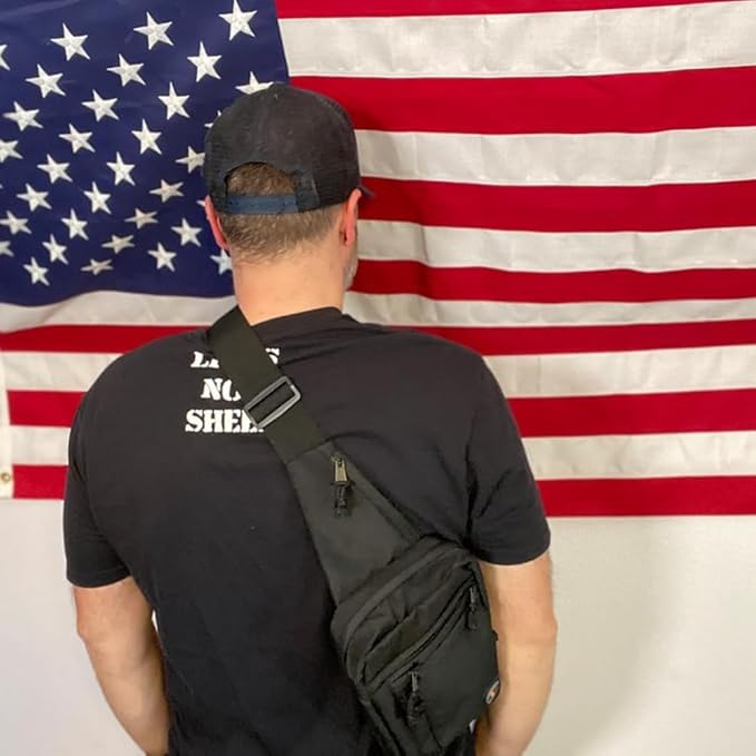 DINOSAURIZED - Raptor Sling Bag – (Left-Handed) Tactical Shoulder Chest Pack for Men and Women Versatile EDC Sling Backpack with Durable Design Perfect for Shooting Hunting and Daily Use.