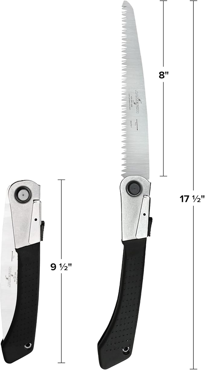Jameson SB-8TE-FPKG Folding Pruning Saw with Sheath 8 inch