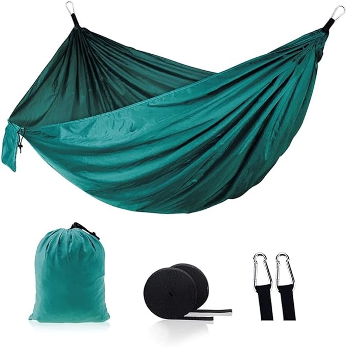 Portable Hammock Portable Hammoc Double Single Camping Hammocks Lightweight Swing Bed for Outdoor Beach Garden Backyard for Backpacking Beach (Color : Orange)