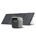 EF ECOFLOW Solar Generator Delta 3 with 220W Bifacial Solar Panel 1024Wh Portable Power Station LFP Battery 1800W AC/100W USB-C Output Full Charge in 56 Min for Home Backup Power Camping &amp RVs