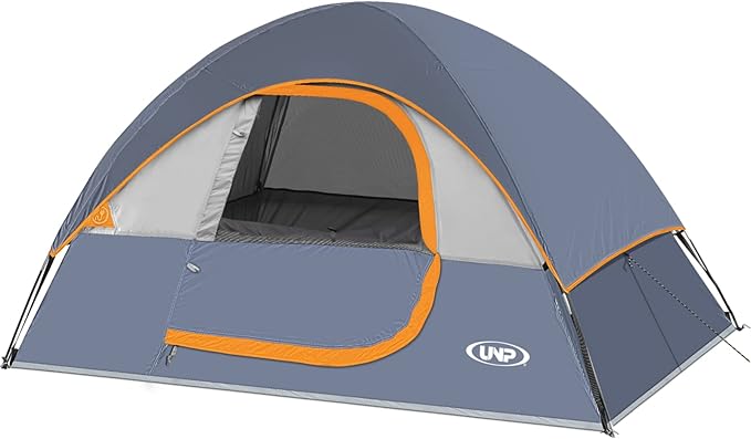 Camping Tent 2-4 Person Waterproof Windproof Tent with Rainfly Easy Set up-Portable Dome Tents for Camping…