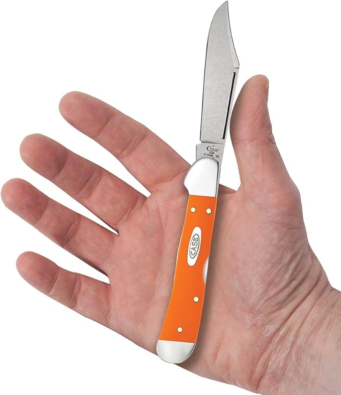 Case XX WR Pocket Knife ORANGE SYNTHETIC COPPERLOCK ItemNumber 80508 - (41549L SS) Length Closed: 4 1/4 Inches
