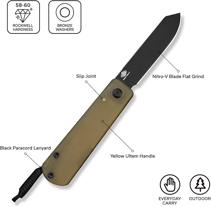 CIVIVI Slip Joint Pocket Knife Slippy Sendy Folding Knife for EDC Camping Daily Use Perfect Gifts for Men Women C24075A-1