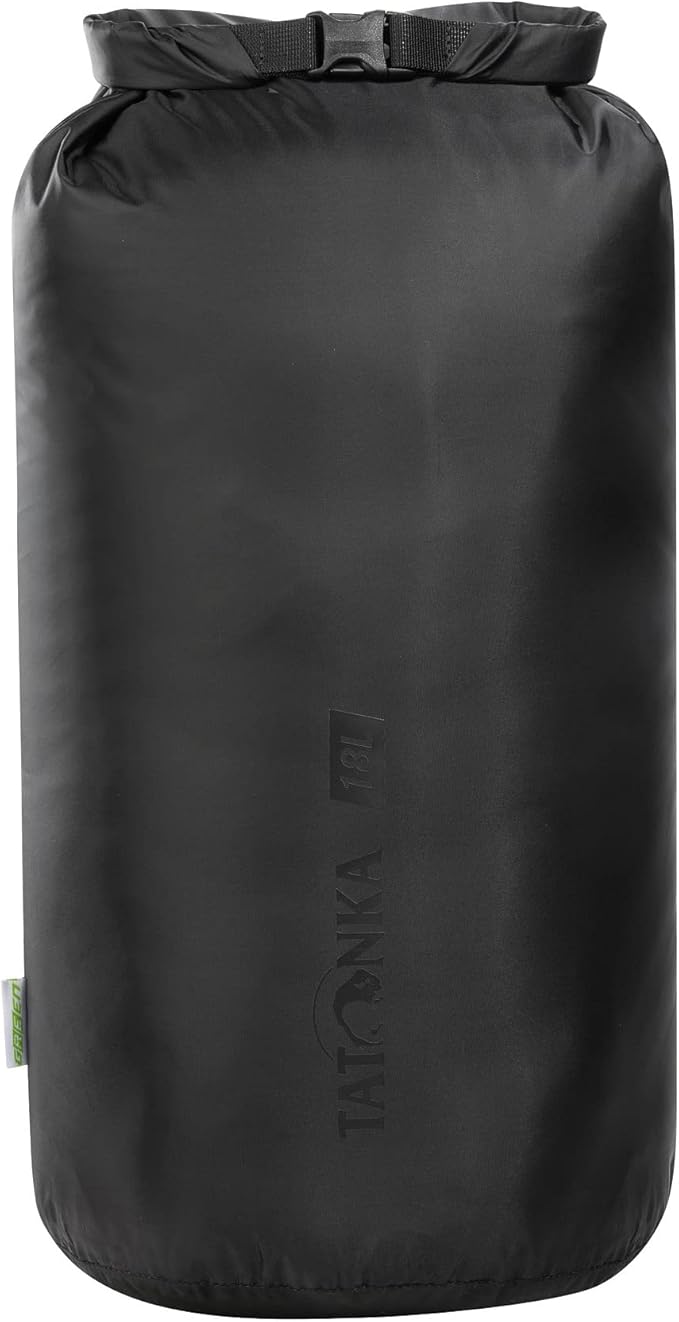 Tatonka Unisex - Adult Dry Bag 18 Litre Storage Bag Black Diameter 24 x 54 cm