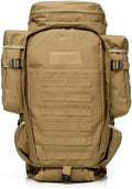 Outdoor Sports Pack Hiking Bag Tactical Rucksack Camo Knapsack Combat Camouflage Tactical Molle Hiking Backpack - Tan