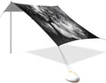 Forest Black Galaxy Beach Tent Sun Shelter Set UPF50+ UV Protection 10.5 x 9.19 FT Camping Shade Canopy with Sandbags Sand Anchors Carrying Bag and Others