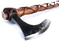 VK Two Handed Large Berserker Axe Large Norse AxesScandinavian Style Viking Axe Double Headed ax Real Battle ax Wood Handle self Defense Weapons War Hatchet