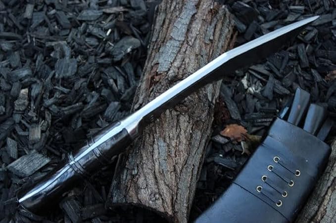 8 Inches Full Tang Service No. 1 Remade Kukri - Nepali Army Issue Khukuri Knife - Hand Forged Oil Tempered Carbon Steel Blade - Ready for Work