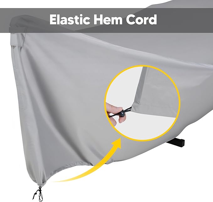SUNCREAT Hammock Cover Water-Resistant Polyester Hammock Stand Cover for 11-12ft Stand Gray