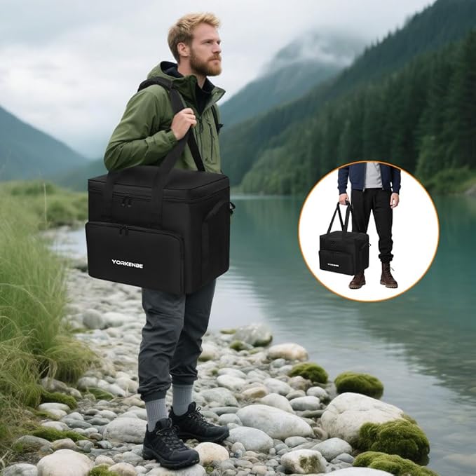 Carrying Case Compatible with Jackery Explorer 2000 V2 Water Resistant Padded Portable Power Station Storage Bag for RV Travel Outdoor Camping