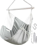 Lulladle Hammock Chair Hanging Rope Swing - Hammock Chair Bedrooms - Swing Chair Indoor - Hanging Chair Outdoor - Max Weight 500 Lbs