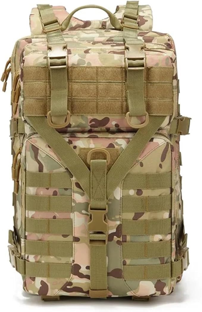 New Men Tactical Backpack 50L Capacity Waterproof Outdoor Sport Hiking Camping Hunting Backpack Bags for Men(C)