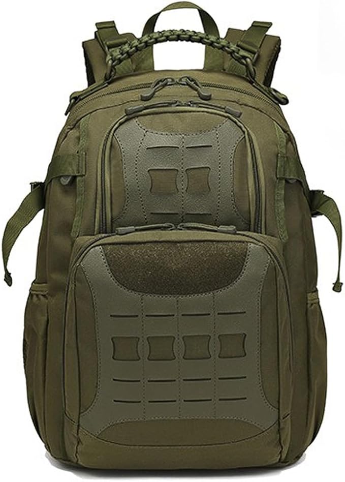 45L Military Tactical Backpacks Molle Army Assault Pack 3 Day Bug Out Bag Hiking Treeking Rucksack Bag (Military Green)