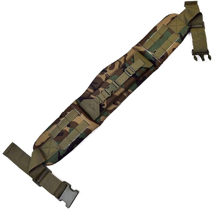 Military Camping Hiking ALICE Pack Kidney Pad Waist Belt Tactical Hip Belt LC-2 Rucksack Frame 12mm Padded 220LB Carry