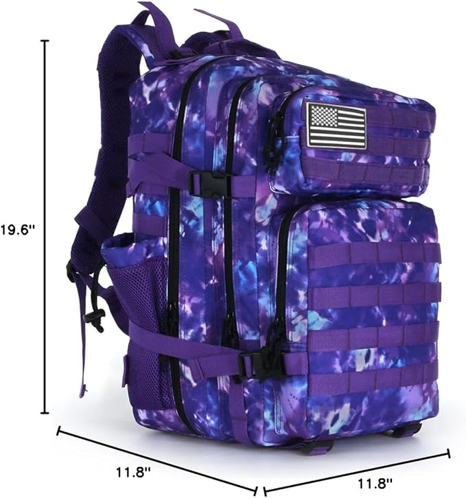 45L Military Tactical Backpack Hiking Backpacks Tactical Gear Camo Back Pack Army Molle Bag Rucksack Fitness Daypack