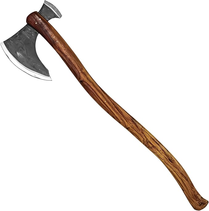 Armory Replicas™ Woodsman Outdoor Double-Bitted Axe – High Carbon Steel Twin Blades with Sheesham Wood Handle 35