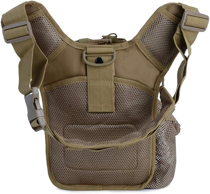 Sunnystacticalgear Outdoor Sports Hiking Sling Bag Shoulder Gear Pack Chest Range Bag Molle Camouflage Tactical Versipack - Tan