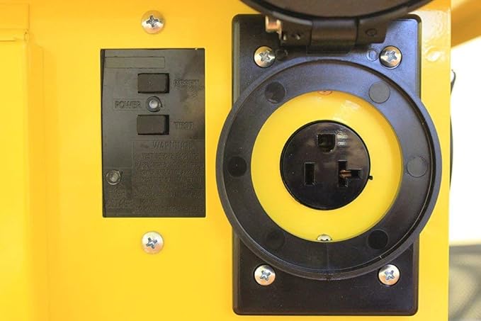 Southwire Temporary Power X-Treme Box - 50A 125/250V Portable Power Distribution with 6 5-20 U-Ground/Straight Blade Receptacles - Rugged Steel Construction
