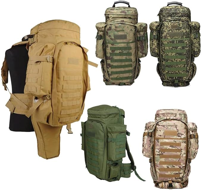 YABOO Tactical Combat Camouflage Bag Outdoor Sports Pack Rucksack Knapsack Molle Hiking Backpack