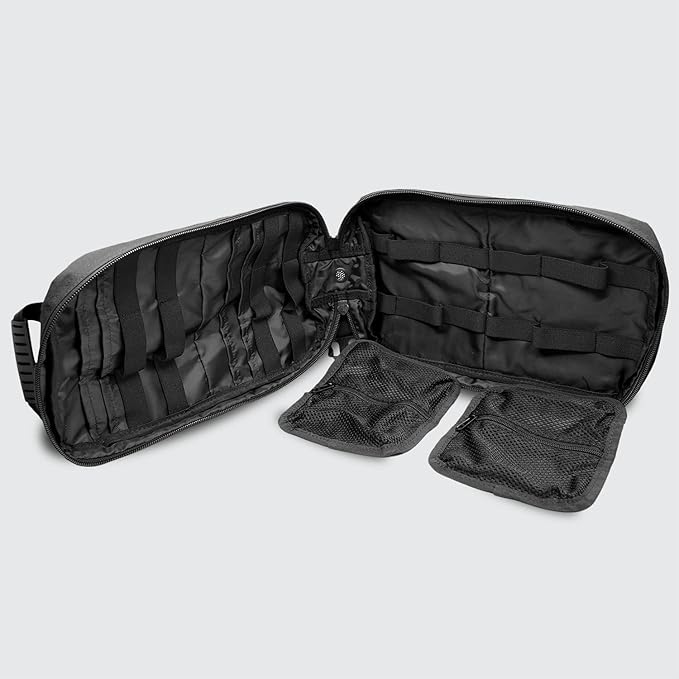 MediTac Large Hawk Type Tactical Trauma Bag Feat. Hook-and-loop Fastener Bag Backpack MOLLE Bag Rucksack Pack - Black