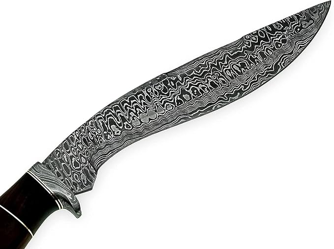 Poshland RG-156 Handmade Damascus Steel 15.00 Inches Kukri Knife - Perfect Grip