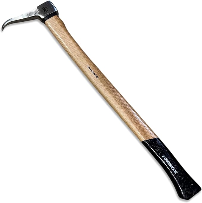 FORESTER Pickaroon Logging Tool | USA Hickory Handle | Hookaroon Logging Tool | Log Roller Tool &amp Forestry Tools for Dragging and Stacking Logs