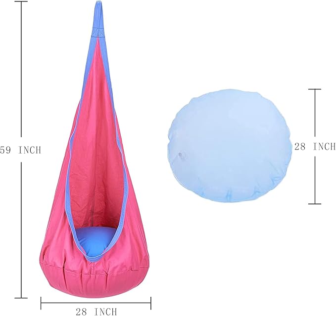 Kids pod SwingChild Hammock Chair for Indoor and Outdoor Also Used for Kids Hammock Swing (Pink)