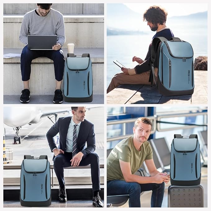 BANGE Business Smart Backpack Waterproof fit 15.6 Inch Laptop Backpack with USB Charging PortTravel Durable Backpack