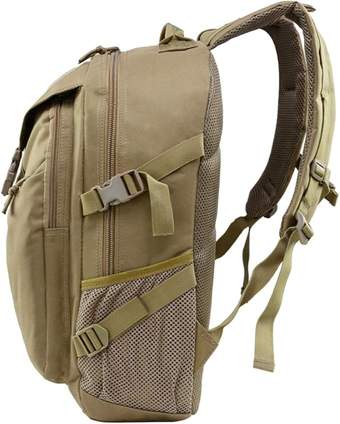 Outdoor Sports Pack Hiking Bag Tactical Rucksack Camo Knapsack Combat Camouflage Tactical 25L Backpack - Tan