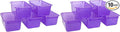 Storex Small Cubby Bins – Plastic Storage Containers for Classroom 12.2 x 7.8 x 5.1 inches Candy Violet 10-Pack (62478A05C)