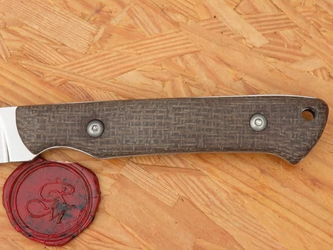 White River Small Game Natural Burlap Micarta Handle