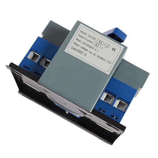 (New) 2P 63A Dual Power Automatic Transfer Switch with Manual Changeover and Generator 110V Blue