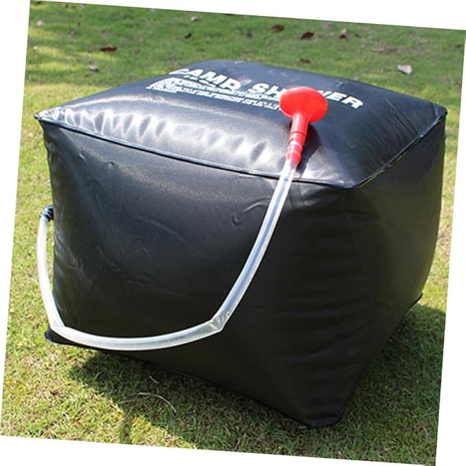 KESYOO Portable Solar Shower Bag 5 Gallon Camping Shower Solar Heating Outdoor Use Lightweight for Camping Hiking and Travel