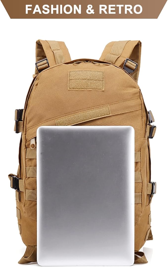 Men's Large Capacity Travel Backpacks Oxford Cloth Outdoor Tactical Duffle Bags Hiking Sports Camping Backpack (H/Multicolor)