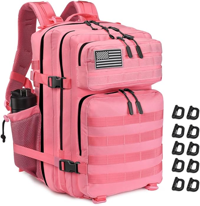 45L Tactical Backpack for Men Women Military Assault Pack with MOLLE Large 3 Day Bug Out Bag for Hiking Camping