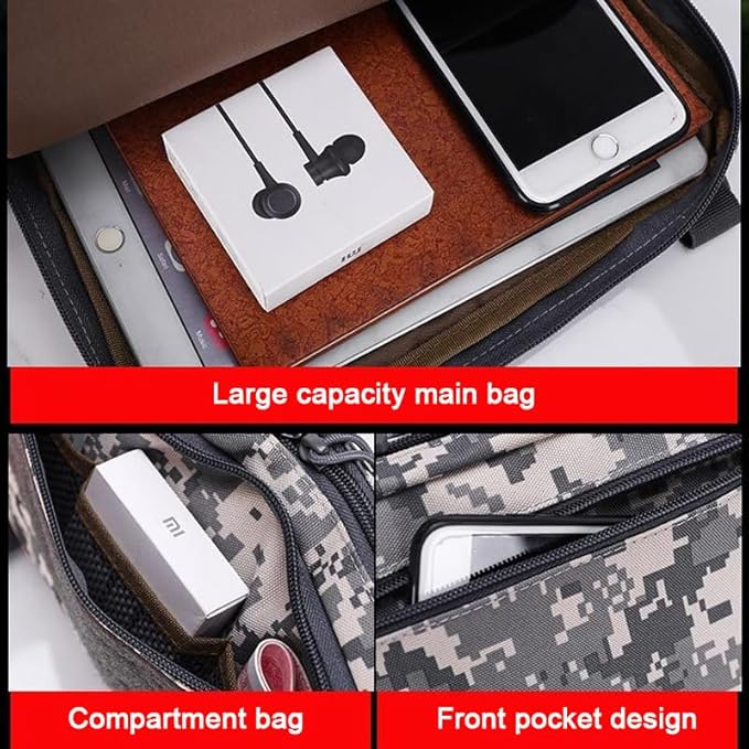 Laser Tactical Chest Bag Men's Functional Vest Bag Survival Army CAMO Molle System Kit Bag Backpack Locomotive Backpack