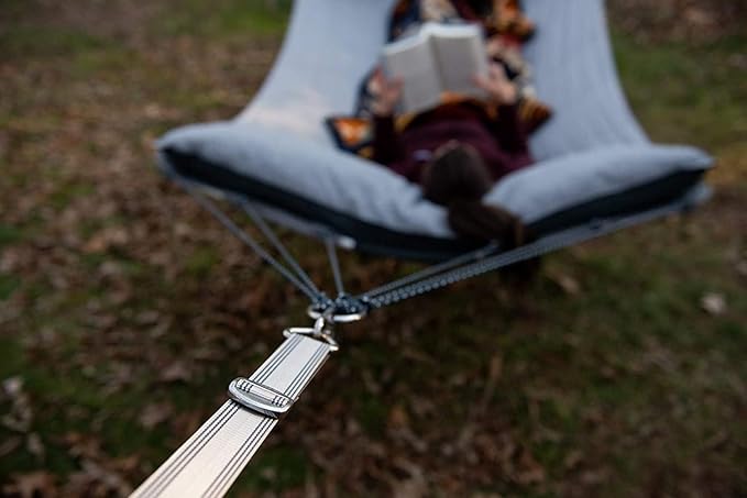 ENO Apollo Suspension System - Tree Strap for Hammock - Hammock Accessories for Backyard Patio or Balcony Furniture and Decor - Grey/Charcoal