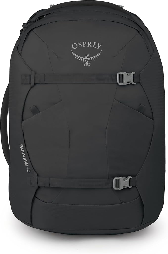 Osprey Fairview 40L Women's Travel Backpack - Carry On Bag with Laptop Sleeve and Toiletry Pocket Black