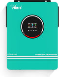 6200W Hybrid Solar Inverter 48V DC to 220-230VAC Pure Sine Wave Solar Inverter with 120A MPPT Solar Charge Controller Fit for 48V Lithium Lead-Acid Gel Battery Off-Grid System